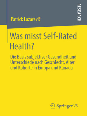 cover image of Was misst Self-Rated Health?